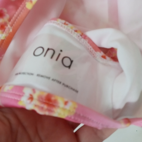 Onia Floral Strapless One Piece Swimsuit - Picture 7 of 7